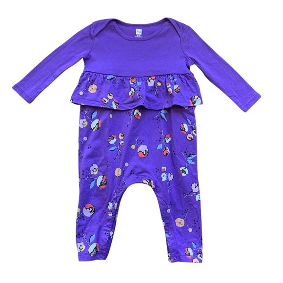 Tea Collection Floral Ruffle Romper - Picture 5 of 5